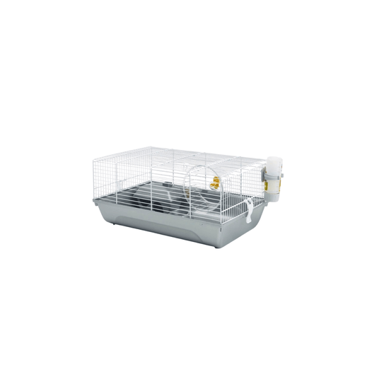 Savic Martha White Silver Hamster Cage 46.5cm  x 29.5cm x 21cm