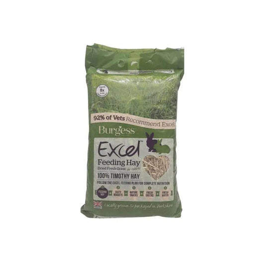 Burgess Excel Fresh Forage Timothy Feeding Hay Small Animal Food 1kg